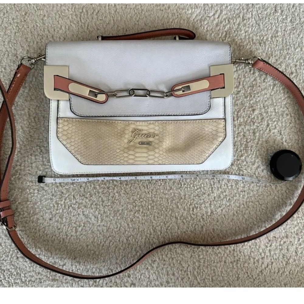 Guess Multi Colored Handbag Purse With Shoulder Strap